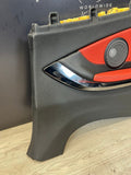 14-20 BMW F83 M4 CONVERTIBLE REAR RIGHT TRIM PANEL CARD MERINO SAKHIR ORANGE