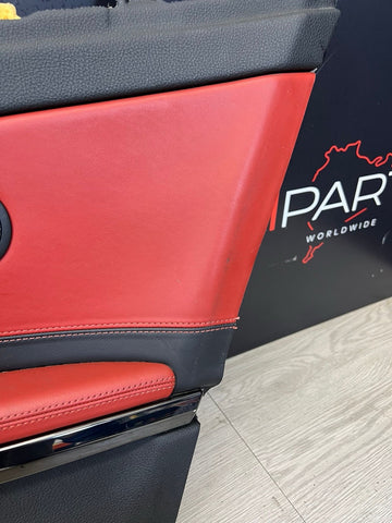 14-20 BMW F83 M4 CONVERTIBLE REAR RIGHT TRIM PANEL CARD MERINO SAKHIR ORANGE