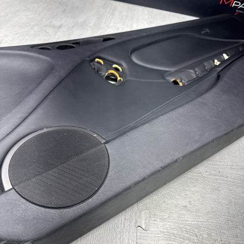01-06 BMW E46 M3 PASSENGER RIGHT SIDE DOOR PANEL CARD BLACK OEM