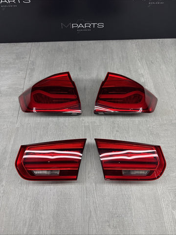 16-18 BMW F30 F36 F80 M3 LCI Rear LED Tailights Tail Lights Set OEM