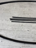 06-11 BMW E90 M3 Sedan High Gloss Shadowline Trim Moldings Rain Gutters Pair
