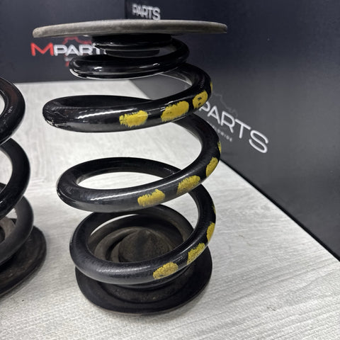 01-06 BMW E46 M3 Coupe Rear Axle Coils Springs Pair Yellow Markings