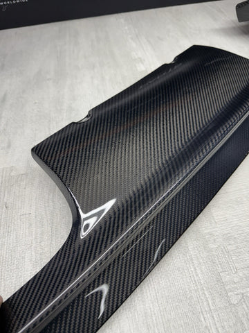 NEW 01-06 BMW E46 M3 Rear Bumper Diffuser CSL Style 2x2 Carbon Fiber Perfect Fit