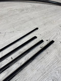 06-11 BMW E90 M3 Sedan High Gloss Shadowline Trim Moldings Rain Gutters Pair
