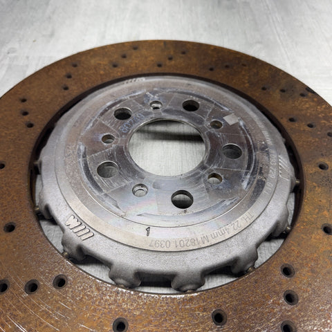 OEM Used 21-24 BMW G80 G82 G83 M3 M4 Rear Brakes Rotors 8k Miles