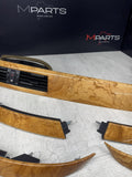 BMW E60 M5 06-08 Olive Ash Carrara Wood Interior Trim 7 Piece Trim Set