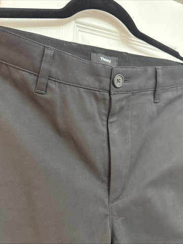 Theory Pants Men's 32 Zaine SW Neoteric Pants Straight Leg Black