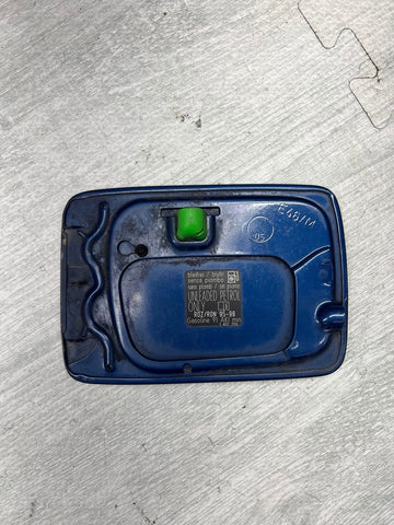 2000-2006 BMW E46 323 325 330 M3 Fuel Gas Cover Door Lid Mystic Blue OEM