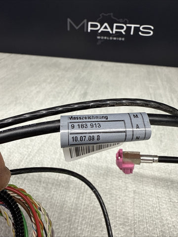 BMW OEM GENUINE E90 E92 E93 M3 RADIO WIRING HARNESS PIGTAIL PLUG WIRES