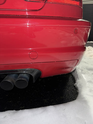 NEW 01-06 BMW E46 M3 Rear Bumper Diffuser CSL Style 2x2 Carbon Fiber Perfect Fit