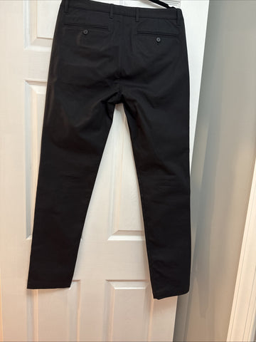 Theory Pants Men's 32 Zaine SW Neoteric Pants Straight Leg Black