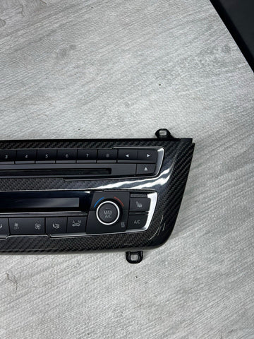 15-20 BMW F80 F82 F83 M3 M4 HVAC Climate Control Audio Radio Carbon Fiber Cover