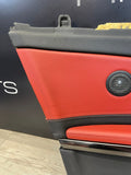 14-20 BMW F83 M4 CONVERTIBLE REAR LEFT TRIM PANEL CARD MERINO SAKHIR ORANGE