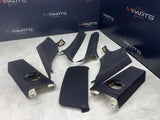 08-13 BMW E92 M3 OEM ABC PILLAR PILLARS BLACK PAIR SET *NOTES*