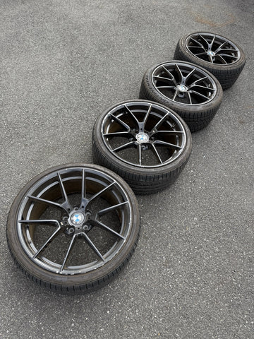 OEM 15-20 BMW F80 F82 F83 F87 M2 M3 M4 CS Wheels Rims Genuine Style 763M Black