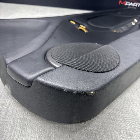 01-06 BMW E46 M3 PASSENGER RIGHT SIDE DOOR PANEL CARD BLACK OEM