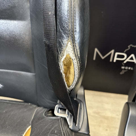 01-06 BMW E46 M3 Convertible Interior Front Non Heated Seats Black