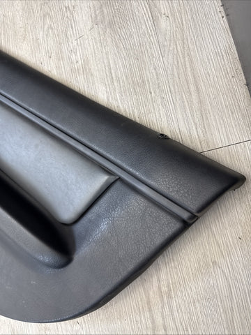 96-02 BMW Z3M Front Right Passenger Door Card Panel Cover Leather Black / Grey
