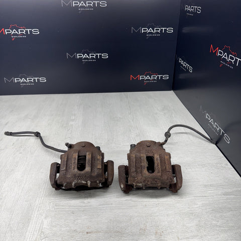 01-06 E46 M3 Front Brake Calipers Left Right Pair Set Original *Rusty*