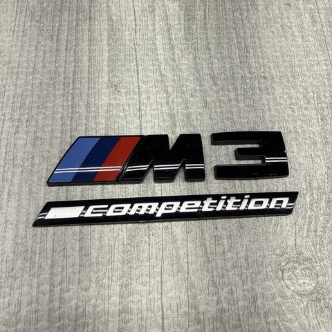 BMW G80 M3 COMPETITION REAR TRUNK EMBLEM LOGO BADGE 51148084161 ORIGINAL