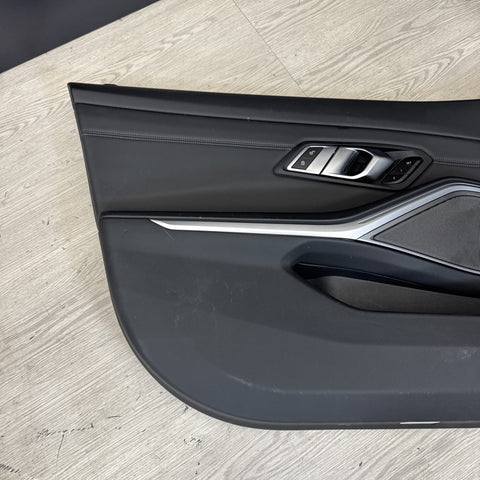 21-24 BMW G20 G80 M3 Front Left Driver Door Card Panel Cover Trim *Damage*