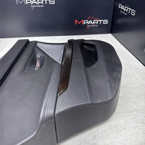 13-19 BMW F06 M6 Left Driver Rear Door Trim Panel With Sunshade