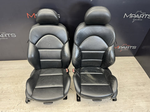 01-06 BMW E46 M3 Coupe Interior Front Seats Black Not heated