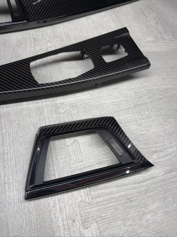 15-20 BMW F83 M4 Convertible Dash Center Console Carbon Fiber Interior Trim OEM