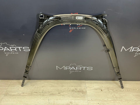 15-20 BMW F80 F82 F83 M3 M4 Carbon Fiber Strut Braces Bar OEM *Broken Tabs*