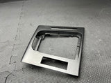 01-06 BMW E46 M3 CONVERTIBLE CENTER CONSOLE SHIFTER TITAN SHADOW GRAY BEZEL TRIM