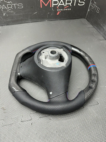 08-13 BMW E90 E92 E93 M3 OHC Carbon fiber Steering Wheel Tri Stitched Manual