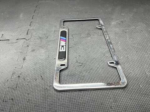 BMW M3 LICENSE PLATE FRAME BRACKET MOUNT HOLDER CHROME