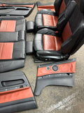 08-13 BMW E93 M3 CONVERTIBLE FOX RED BLACK INTERIOR COMPLETE FRONT & REAR SEATS