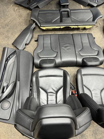 15-20 BMW F82 M4 Coupe Front & Back Seats Cushion Black Leather