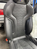 BMW 21-23 G80 M3 Sedan Front Seats Black Leather Powered Interior