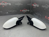 08-13 BMW E92 E93 M3 Side View Mirrors Pair White Gloss Black Trim 3 PIN