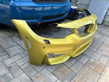 (PICKUP ONLY) 15-20 BMW F80 F82 F83 M3 M4 FRONT BUMPER COVER OEM AUSTIN YELLOW