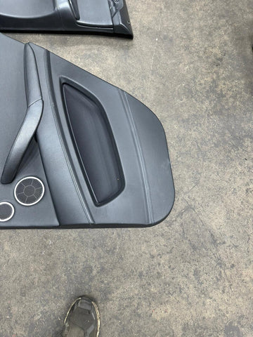 08-14 BMW E71 X6M Front & Rear Door Cards Panels Covers Trims Black