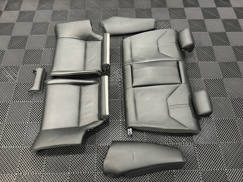 08-13 BMW E92 M3 Coupe Original Novillo Black Interior Rear Seats