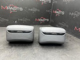 01-06 BMW E46 M3 Convertible Original Head Rests Rear Dove Grey Gray