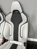 BMW 21-23 G80 M3 Sedan OEM Front & Rear Seats Silverstone Leather Powered