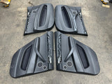 08-14 BMW E71 X6M Front & Rear Door Cards Panels Covers Trims Black