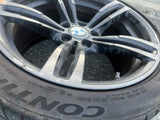 15-20 BMW F80 F82 F83 M3 M4 Style 437M Double Spoke Rear Wheel 19" Grey