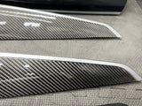 Genuine 14-18 BMW F15 X5 F85 X6 F16 F86 Real Carbon Fiber Interior Trim SET