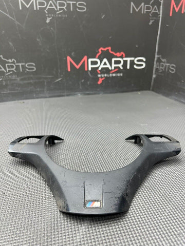 08-13 BMW E90 E92 E93 M3 Lower Steering Wheel Trim Cover Plate Black