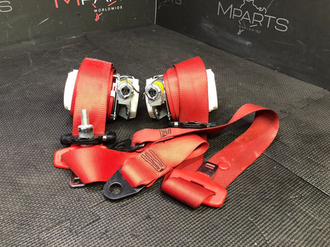 19-23 FERRARI F8 Tributo Front Seatbelts Seat Belts Red 2k Miles￼