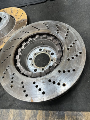 06-10 BMW E60 E63 E64 M5 M6 FRONT BRAKES DISCS ROTORS PAIR