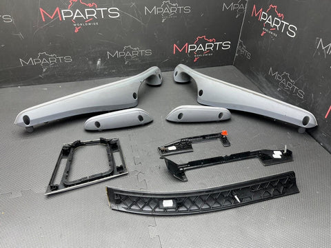 01-06 BMW E46 M3 Convertible Interior Trim Set Brushed Aluminum 8pc Complete