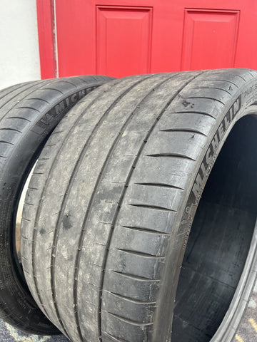 2 Used (2018) 295/30-20 Michelin Pilot Sport 4S 30R R20 Tires 3-5/32