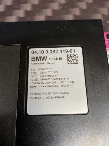 14-17 OEM BMW F22 F30 F32 F36 F06 M3 M4 M5 M6 Telematics Control Unit Module